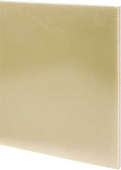 Made in USA - 1/2" Thick x 24" Wide x 3' Long, Epoxyglass Laminate (G10/F4) Sheet - Mustard Yellow, ±0.036 Tolerance - Caliber Tooling