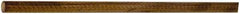 Made in USA - 4' Long, 1-1/2" Diam, Canvas Phenolic Laminate (C/CE) Plastic Rod - Tan-Brown - Caliber Tooling