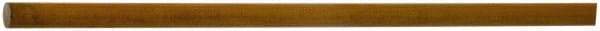 Made in USA - 4' Long, 1" Diam, Linen Phenolic Laminate (L/LE) Plastic Rod - Tan-Brown - Caliber Tooling