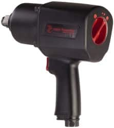 PRO-SOURCE - 3/4" Drive, 6,200 RPM, 1,300 Ft/Lb Torque Impact Wrench - Pistol Grip Handle, 9 CFM, 3/8" Inlet - Caliber Tooling