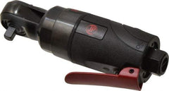 PRO-SOURCE - 1/4" Drive, 350 RPM, 30 Ft/Lb Torque Ratchet Wrench - Inline Handle, 4 CFM, 90 psi, 1/4" NPT Inlet - Caliber Tooling