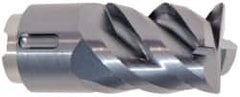 Seco - MP16 M04 Grade MP3000 Carbide Milling Tip Insert - TiAlN Finish, 4 Flutes, 16mm Cutting Diam, 19mm Depth of Cut, 32.6mm Extension, 0.0315" Cnr Rad - Caliber Tooling