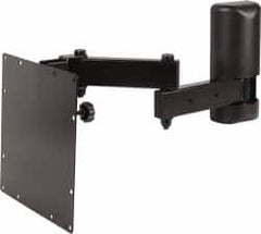 Video Mount - Steel, Flat Panel Arm Mount For 25 to 32 Inch LCD Monitor - Black, 50 Lbs. Load Capacity, 20° Max Tilt Angle, Wall Mount Rotating and Tilting - Caliber Tooling