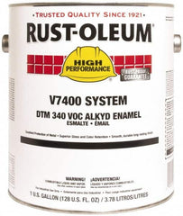 Rust-Oleum - 1 Gal Clear Gloss Finish Alkyd Enamel Paint - 230 to 425 Sq Ft per Gal, Interior/Exterior, Direct to Metal, <340 gL VOC Compliance - Caliber Tooling