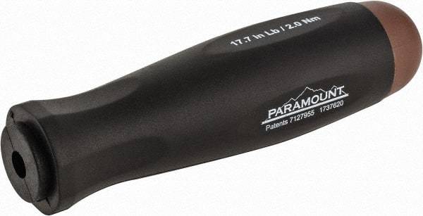 Paramount - 1 Piece, 2 Max N/m, Preset Torque Limiting Screwdriver - 0.1969" Drive - Caliber Tooling