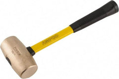 Ampco - 6 Lb Head Mallet - 15" OAL, 15" Long Fiberglass Handle with Grip - Caliber Tooling