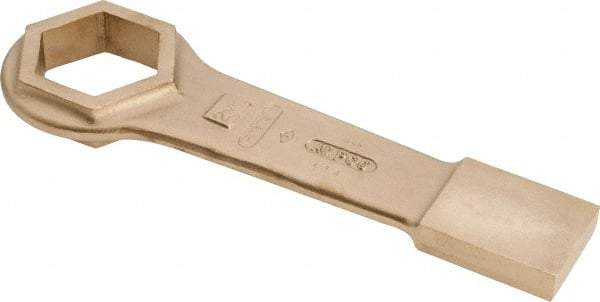 Ampco - 2-9/16" 6 Point Striking Box Wrench - Single End, 13-1/2" OAL, Aluminum Bronze - Caliber Tooling