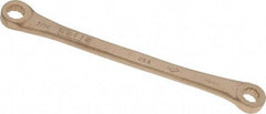 Ampco - 3/8" x 7/16" 12 Point Offset Box Wrench - Double End, 7-3/4" OAL, Aluminum Bronze - Caliber Tooling