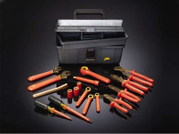 Ampco - 17 Piece 3/8" Drive Insulated Hand Tool Set - Comes in Tool Box - Caliber Tooling