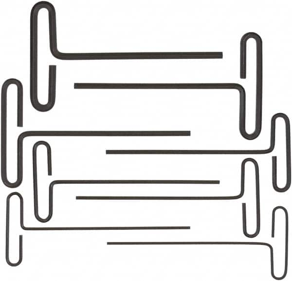 Bondhus - 8 Piece Loop T-Handle Hex Key Set - Hex Range 3/32 to 1/4", 6" OAL, Protanium High Torque Steel - Caliber Tooling