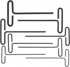 Bondhus - 8 Piece Loop T-Handle Hex Key Set - Hex Range 3/32 to 1/4", 6" OAL, Protanium High Torque Steel - Caliber Tooling