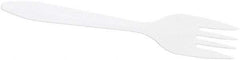 DART - Dart Style Setter Mediumweight Plastic Forks - White - Caliber Tooling