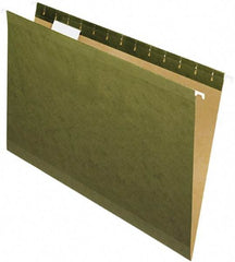 Pendaflex - 8-1/2 x 14", Legal, Standard Green, Standard Hanging File Folders - 11 Point Stock, 1/5 Tab Cut Location - Caliber Tooling