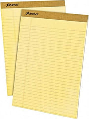 AMPAD - 50 Sheet, 8-1/2 x 11-3/4", Legal (Style) Writing Pad - Canary - Caliber Tooling