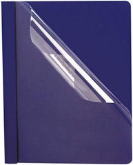 OXFORD - 8-1/2" Long x 11" Wide 3 Fasteners Report Cover - Blue - Caliber Tooling