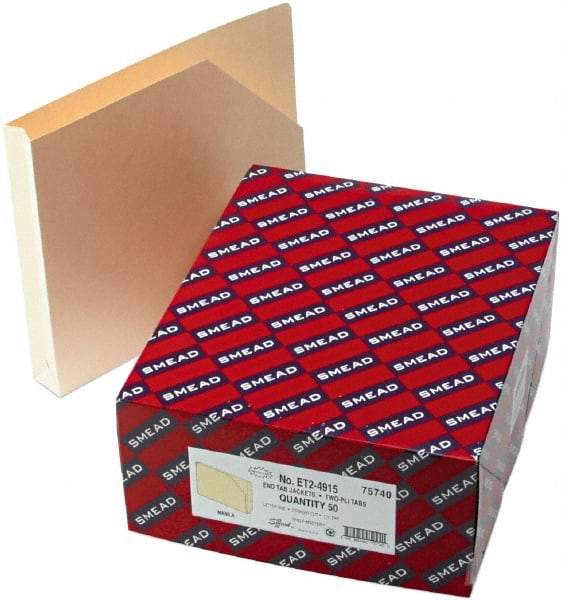 Samsill - 8-1/2 x 11", Letter Size, Manila, File Jackets/Sleeve/Wallet with Expanding End Tab Jacket - 11 Point Stock, Straight Tab Cut Location - Caliber Tooling