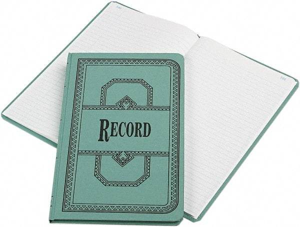 Boorum & Pease - 150 Sheet, 12-1/8 x 7-5/8", Record Rule Record/Account Book - Blue - Caliber Tooling