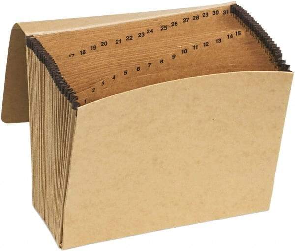 Pendaflex - 8-1/2 x 11", Letter Size, Brown, Expandable File Folders with Elastic Cord Closure - 11 Point Stock - Caliber Tooling