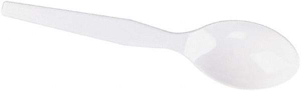 Dixie - Dixie Plastic Tableware, Heavy Mediumweight Teaspoons - White - Caliber Tooling