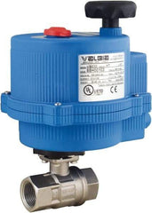 BONOMI - 3/4" Pipe, 24 VAC, DCV Voltage 1,000 psi WOG Rating 316 Stainless Steel Electric Actuated Ball Valve - PTFE Seal, Full Port, 150 psi WSP Rating, NPT End Connection - Caliber Tooling