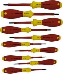 Wiha - 10 Piece T6 to T30 Ergonomic Handle Torx Driver Set - T-6, T-7, T-8, T-9, T-10, T-15, T-20, T-25, T-27, T-30 - Caliber Tooling