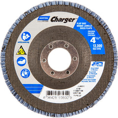 ‎4-1/2″ × 1/4″ × 7/8″ Jumbo Charger R822 Flap Disc Type 27 Jumbo 60 Grit - Caliber Tooling