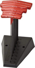 Bondhus - 8 Piece, T-Handle Cushion Grip Hex Key Set - 2 to 10mm Range, Protanium High Torque Steel - Caliber Tooling