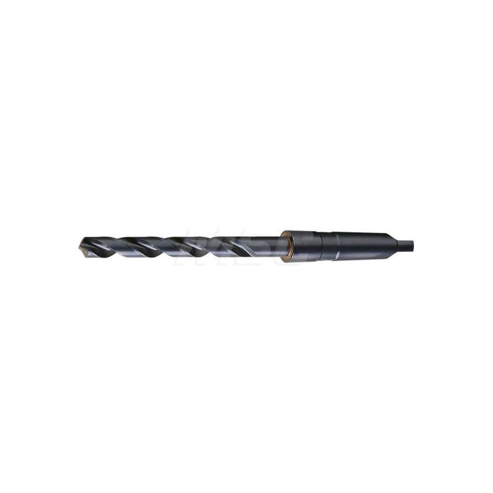 Taper Shank Drill Bit: 0.4063″ Dia, 1MT, 118 °, High Speed Steel Oxide Finish, 7″ OAL, Standard Point, Spiral Flute