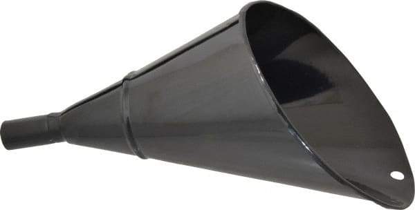 Value Collection - 2 Qt Capacity Steel Funnel - 1" Tip OD, 4" Straight Spout, Black - Caliber Tooling