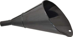 Value Collection - 2 Qt Capacity Steel Funnel - 1" Tip OD, 4" Straight Spout, Black - Caliber Tooling