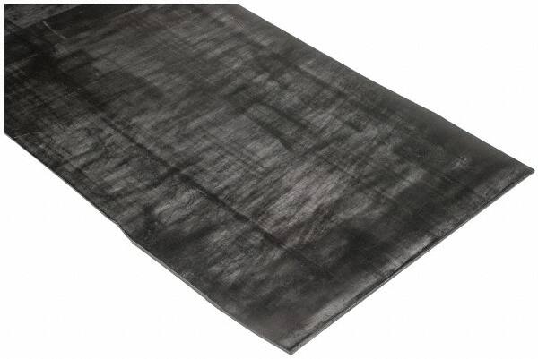 Made in USA - 36" Wide, 1/8" Thick, Buna-N Rubber Foam Sheet - 65 to 75 Durometer, Black, -20 to 180°F, 2,500 psi Tensile Strength, Plain Backing, Cut-to-Length - Caliber Tooling