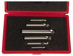 Cleveland - 1/4 to 1 Inch Body Diameter, 90° Point Angle, Spotting Drill Set - Bright Finish, High Speed Steel, Includes Six Spotting Drills - Caliber Tooling