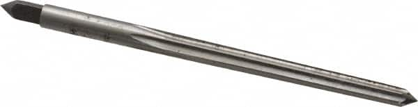 Cleveland - #2 Pin, 0.2008" Diam, 0.1605" Small End, 13/64" Diam Straight Shank, 1-15/16" Flute, Taper Pin Reamer - Caliber Tooling