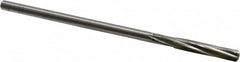 Cleveland - 9/32" High Speed Steel 6 Flute Chucking Reamer - Spiral Flute, Straight Shank, 1-1/2" Flute Length, 6" OAL - Caliber Tooling