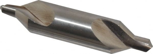 Cleveland - #8 Plain Cut 60° Incl Angle High Speed Steel Combo Drill & Countersink - Caliber Tooling