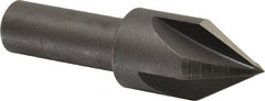 Cleveland - 3/4" Head Diam, 1/2" Shank Diam, 4 Flute 60° High Speed Steel Countersink - Caliber Tooling