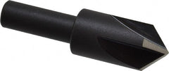 Cleveland - 5/8" Head Diam, 3/8" Shank Diam, 4 Flute 90° High Speed Steel Countersink - Caliber Tooling