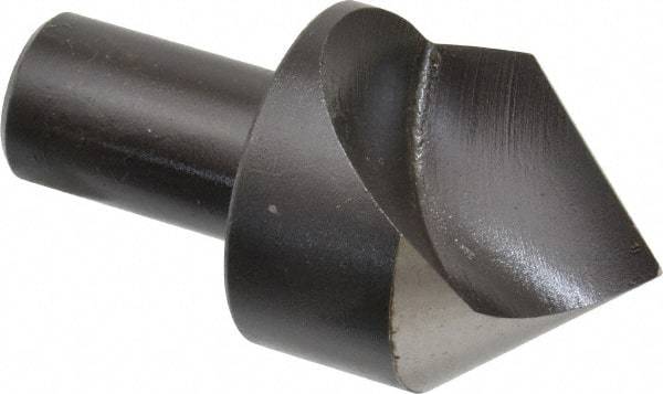 Cleveland - 1-1/2" Head Diam, 3/4" Shank Diam, 1 Flute 82° High Speed Steel Countersink - Oxide Finish, 2-7/8" OAL, Single End, Straight Shank, Right Hand Cut - Caliber Tooling