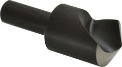 Cleveland - 1" Head Diam, 1/2" Shank Diam, 1 Flute 120° High Speed Steel Countersink - Caliber Tooling