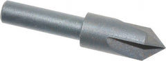 Cleveland - 3/8" Head Diam, 1/4" Shank Diam, 3 Flute 82° High Speed Steel Countersink - Caliber Tooling