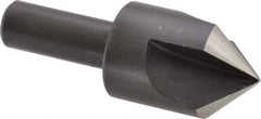 Cleveland - 1" Head Diam, 1/2" Shank Diam, 3 Flute 90° High Speed Steel Countersink - Oxide Finish, 2-3/4" OAL, Single End, Straight Shank, Right Hand Cut - Caliber Tooling