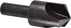 Cleveland - 1" Head Diam, 1/2" Shank Diam, 3 Flute 120° High Speed Steel Countersink - Oxide Finish, 2-3/4" OAL, Single End, Straight Shank, Right Hand Cut - Caliber Tooling