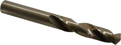 Screw Machine Length Drill Bit: 0.323″ Dia, 135 °, Cobalt Coated, Right Hand Cut, Spiral Flute, Straight-Cylindrical Shank, Series 2133