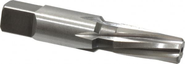 Cleveland - 1/8" Pipe, 0.362" Diam, 0.316" Small End Diam, Straight Shank, 19.05mm Flute, Taper Pipe Reamer - Caliber Tooling