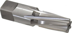 Cleveland - 3/8" Pipe, 0.606" Diam, 0.54" Small End Diam, Straight Shank, 1-1/16" Flute, Taper Pipe Reamer - Caliber Tooling