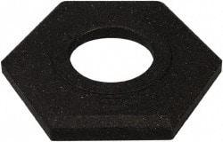 PRO-SAFE - 14" Wide x 4" High Rubber Trim Line Channelizer Base - 16 Lb, Black - Caliber Tooling