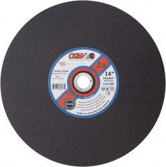 Camel Grinding Wheels - 12" 24 Grit Aluminum Oxide Cutoff Wheel - 1/8" Thick, 1" Arbor, 5,100 Max RPM - Caliber Tooling