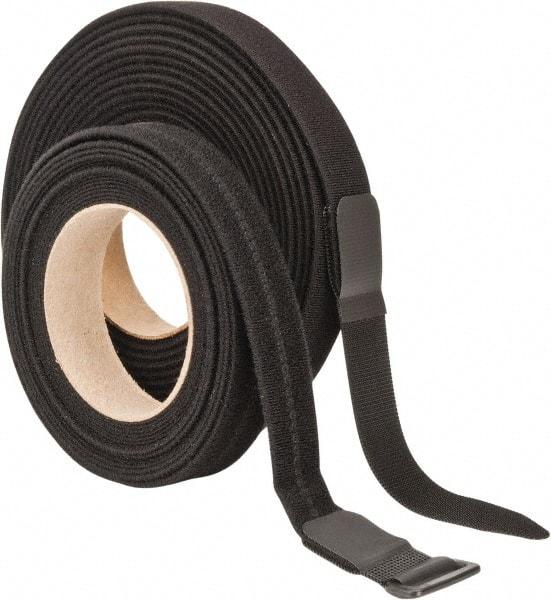 VELCRO Brand - 22 Piece 1" Wide x 5 Yd Long Self Fastening Tie/Strap Kit - Roll, Black - Caliber Tooling