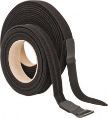 VELCRO Brand - 22 Piece 1" Wide x 5 Yd Long Self Fastening Tie/Strap Kit - Roll, Black - Caliber Tooling