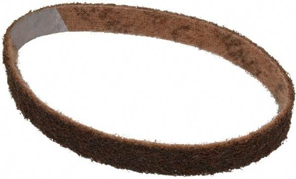 3M - 3/4" Wide x 18" OAL, Aluminum Oxide Abrasive Belt - Aluminum Oxide, Coarse, Nonwoven, Series SC-BS - Caliber Tooling